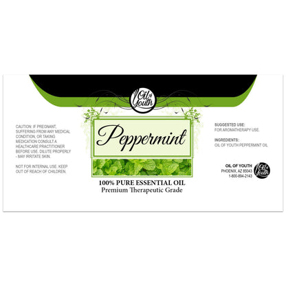 Oil of Youth Peppermint Essential Oil 8 oz - Aromatherapy Grade