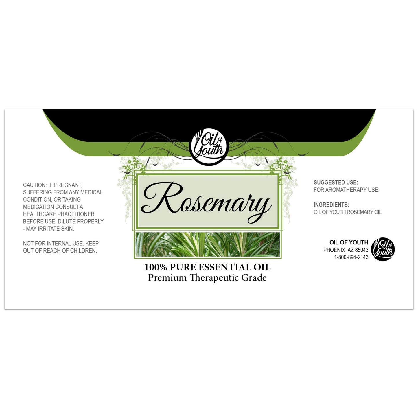 Oil of Youth Rosemary Essential Oil 4oz – Pure Therapeutic Grade, Aromatherapy, Skin & Hair Care