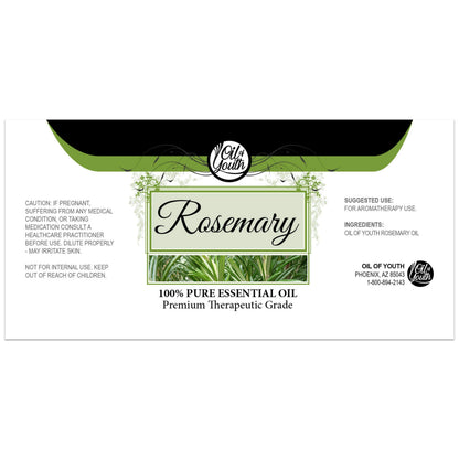 Oil of Youth Rosemary Essential Oil 4oz – Pure Therapeutic Grade, Aromatherapy, Skin & Hair Care