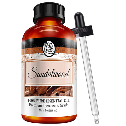 Oil of Youth Sandalwood Essential Oil - Therapeutic Grade, 4 fl oz