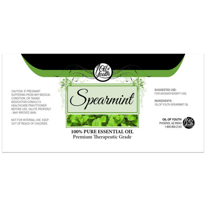 Oil of Youth Spearmint Essential Oil 8oz - Pure Spearmint for Diffusers