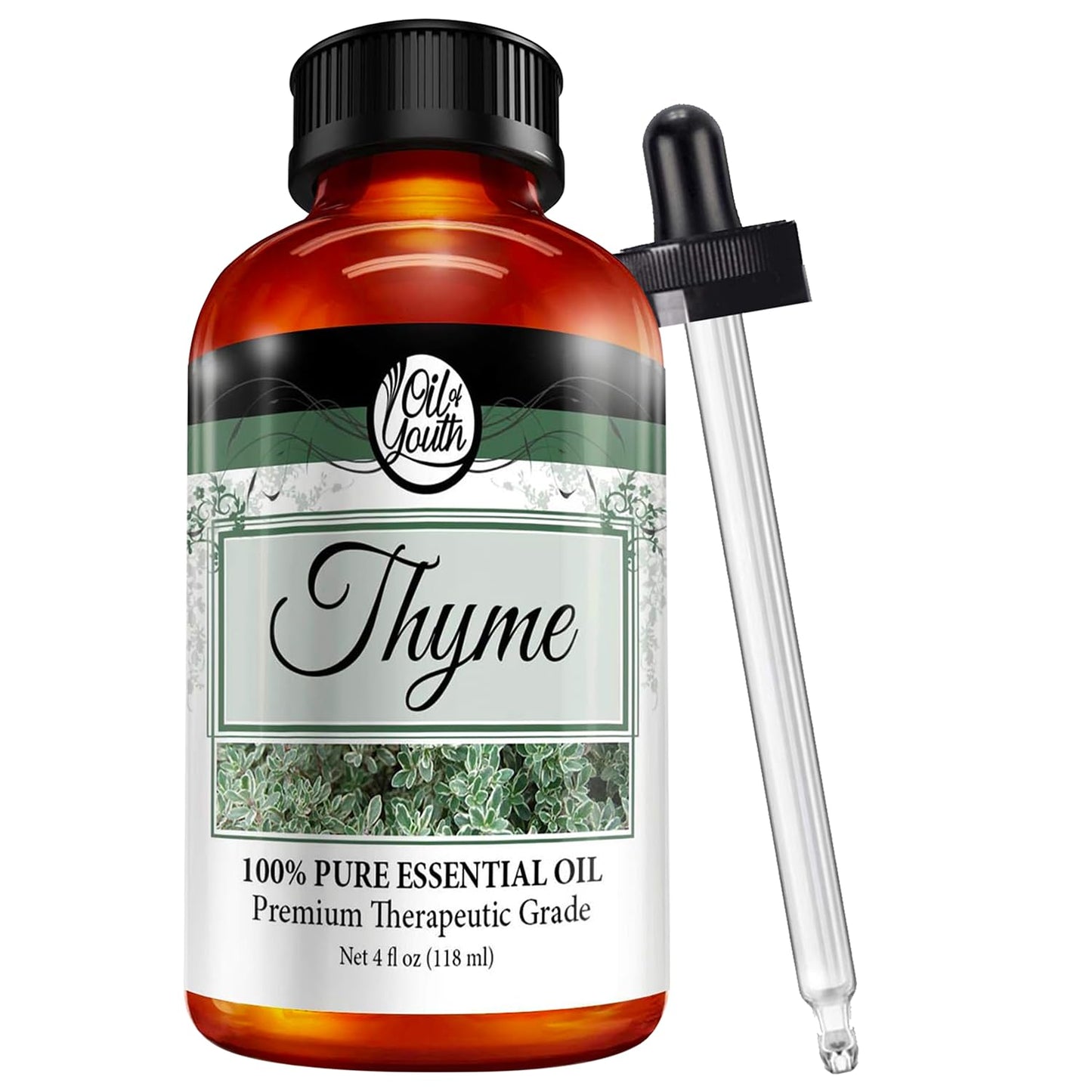 Oil of Youth 4 fl oz Thyme Essential Oil – Therapeutic Grade