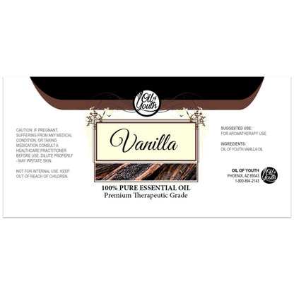 Oil of Youth Vanilla Essential Oil 8oz – Winter Aromatherapy, Skincare & Candle Making