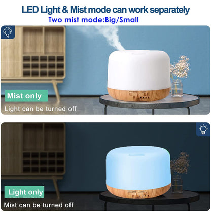 Oil Diffuser Humidifier 300ML – Ultrasonic Aroma Diffuser with Remote