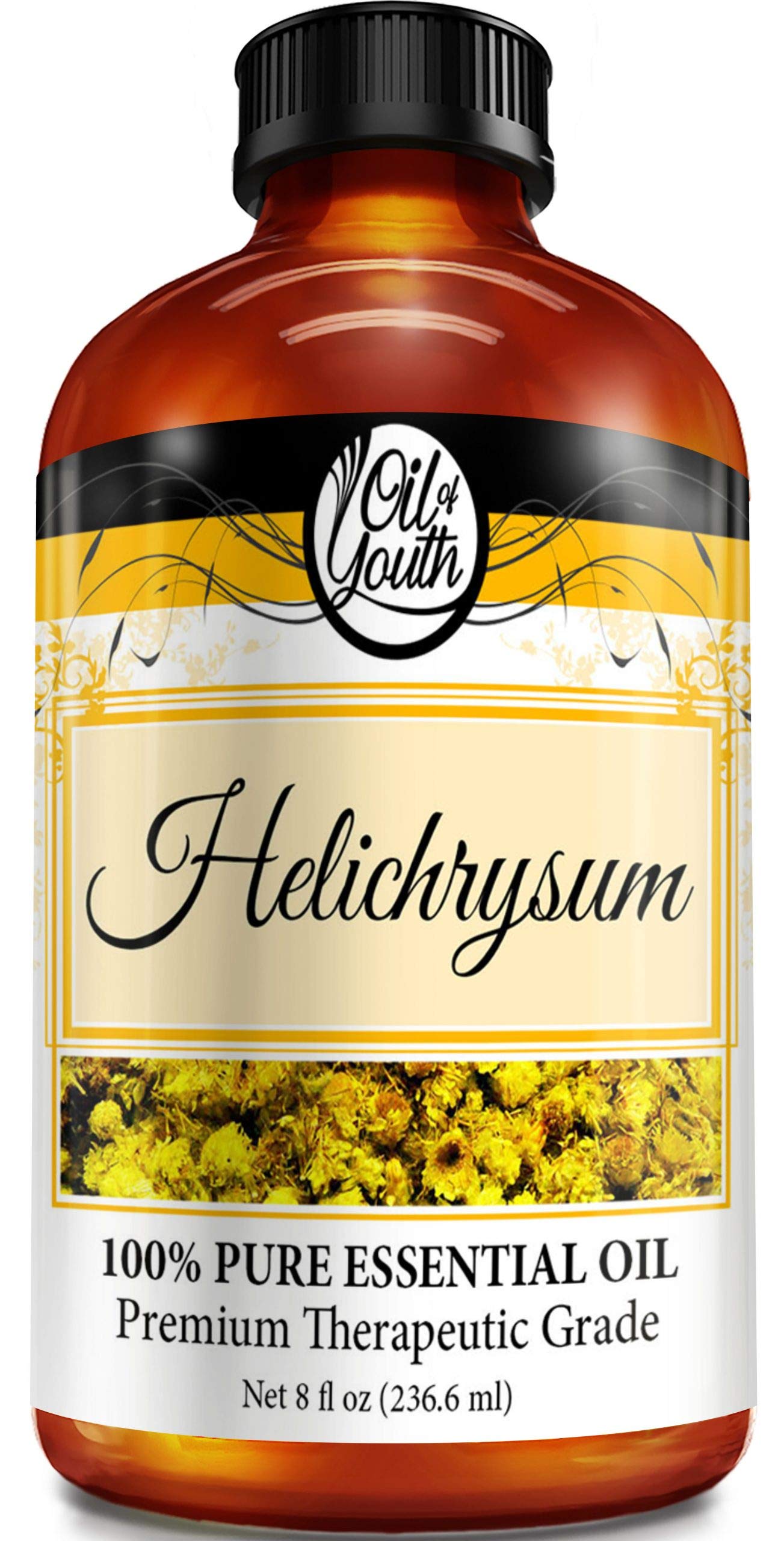 Oil of Youth Helichrysum Essential Oil – 8 oz Pure Helichrysum Oil