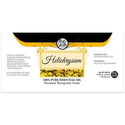 Oil of Youth Helichrysum Essential Oil – 8 oz Pure Helichrysum Oil