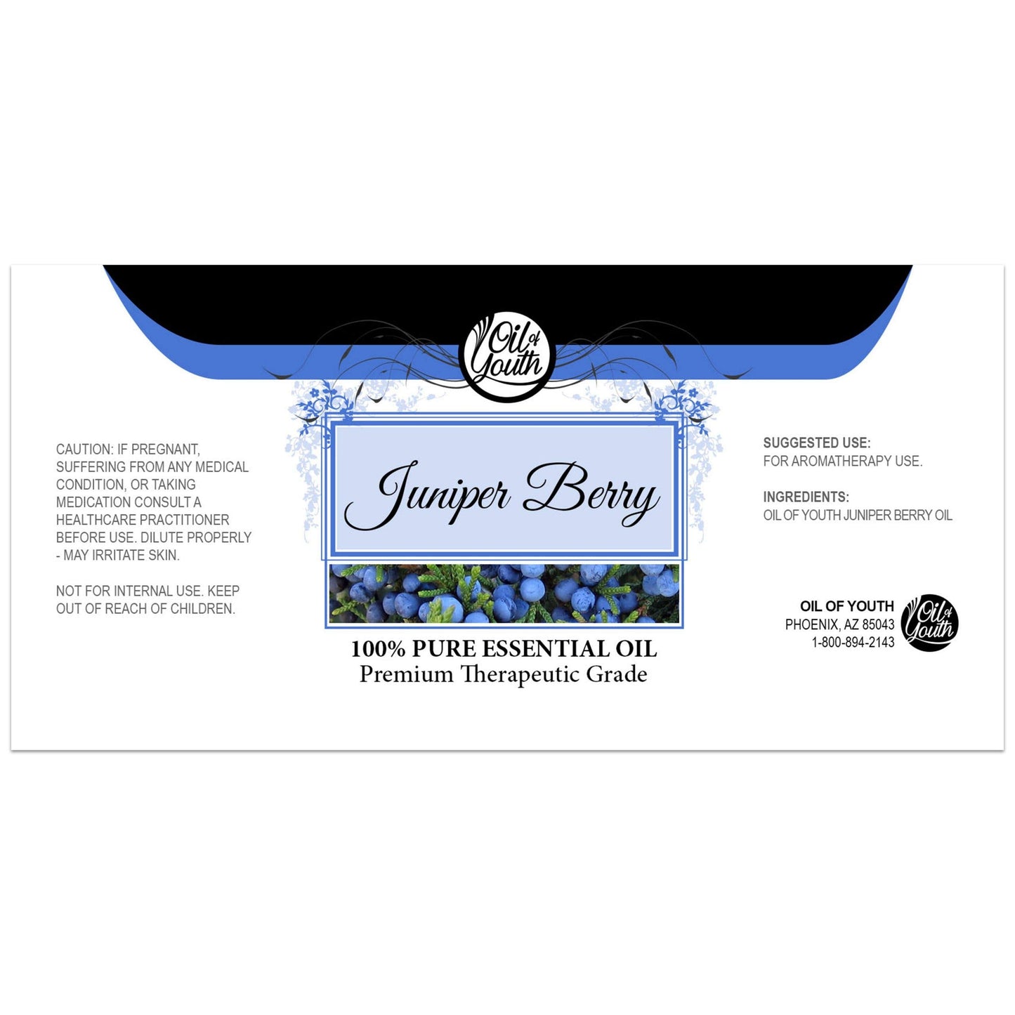Oil of Youth Juniper Berry Essential Oil - 4oz | Premium Grade, USA Bottled