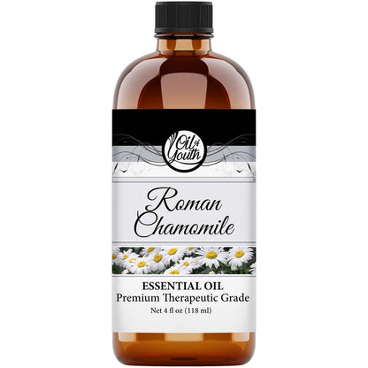 Oil of Youth Roman Chamomile Essential Oil 4oz – Therapeutic Grade
