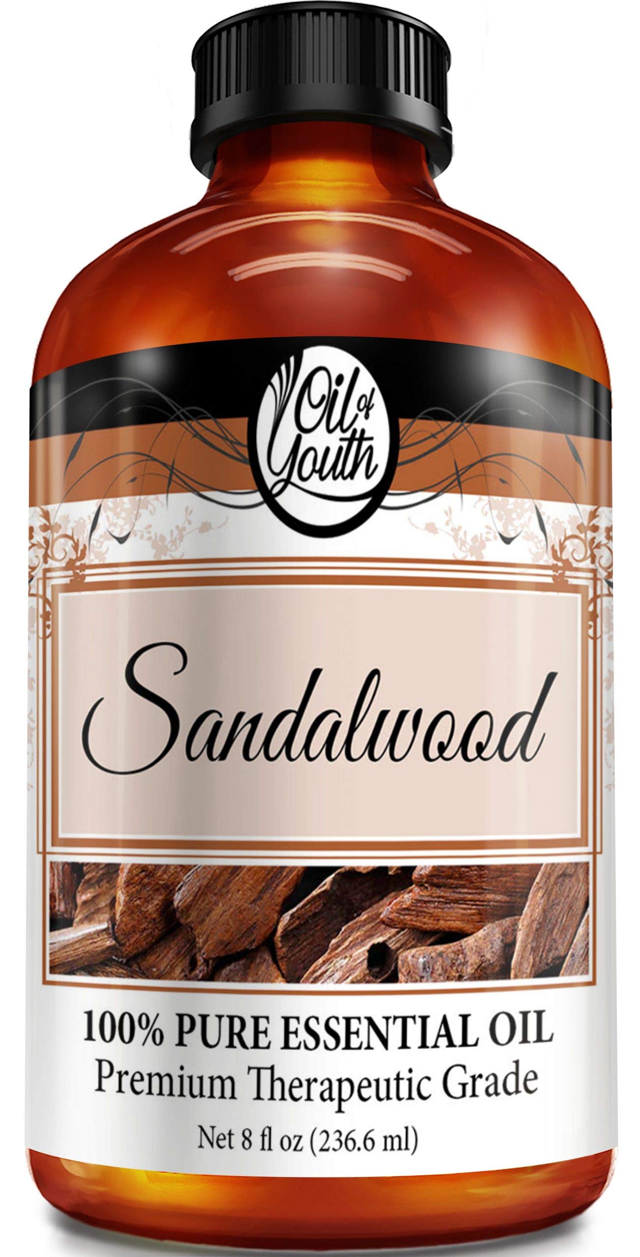 Oil of Youth Sandalwood Essential Oil (8 fl oz) | Therapeutic-Grade