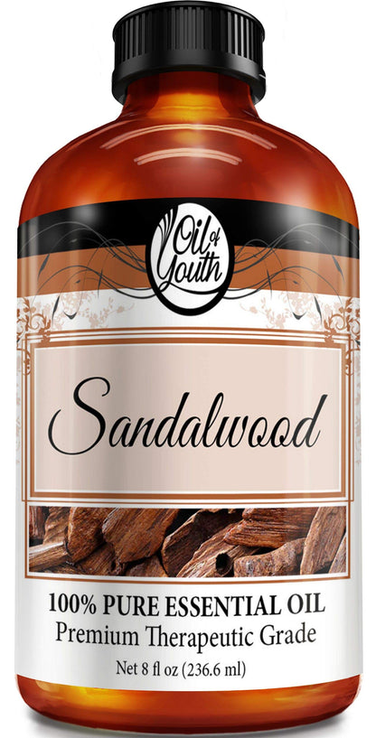 Oil of Youth Sandalwood Essential Oil (8 fl oz) | Therapeutic-Grade