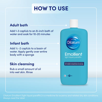 Oilatum Emollient 500ml by Jubujub – Dry Skin & Eczema Care