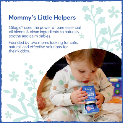 Oilogic Stuffy Nose & Cough Baby Essentials – Vapor Rub, Vapor Drops & Diffuser