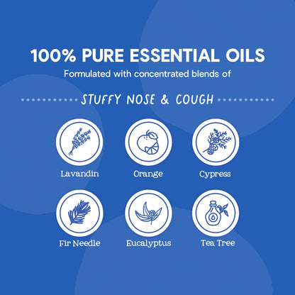 Oilogic Stuffy Nose & Cough Baby Essentials – Vapor Rub, Vapor Drops & Diffuser