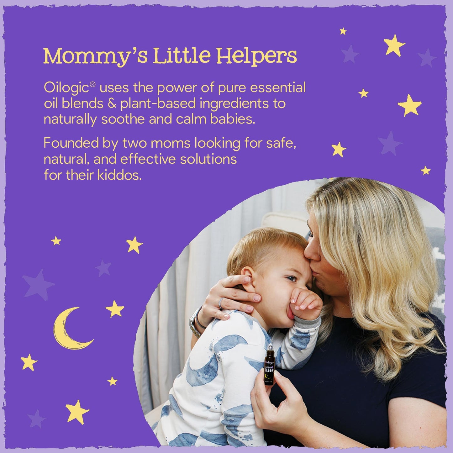 Oilogic Slumber & Sleep Roll-On for Babies & Toddlers – Gentle Aromatherapy, Mess-Free, Pediatrician-Tested Safe for Baby 0.3 Fl Oz