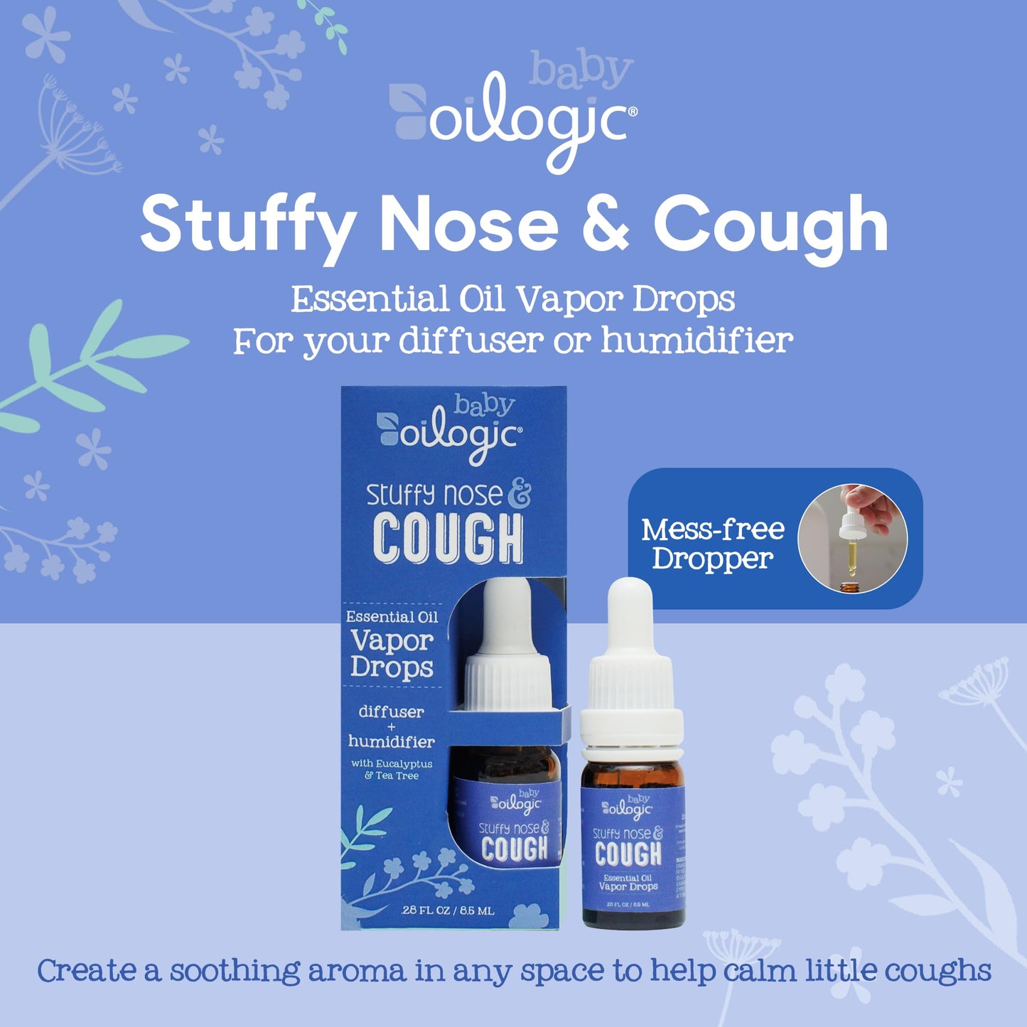 Oilogic Baby Vapor Drops - 2-Pack for Diffuser & Humidifier