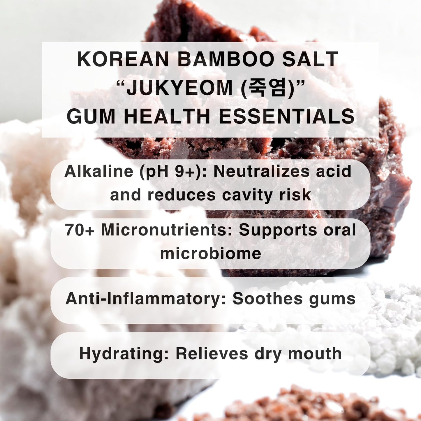 OJOOK Bamboo Salt Toothpaste with nHA – Fluoride Free, Whitening, Remineralizing, Peppermint & Pine | 3 oz