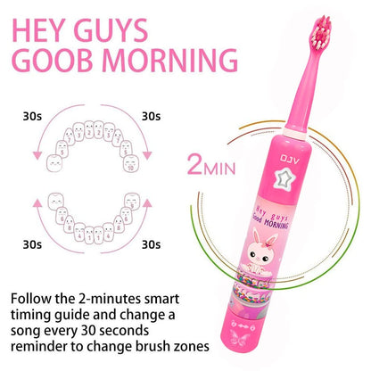 OJV 8620 Musical Kids Toothbrush – 3 Modes, 2-Min Timer, Pink