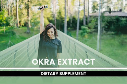 Okra Extract Capsules – Pure Original Ingredients (365 Capsules) No Magnesium or Rice Fillers | Lab Verified