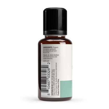 Dr. Mercola Ola Botanicals Organic Eucalyptus Essential Oil – USDA Organic, 1 fl oz, Refreshing & Soothing