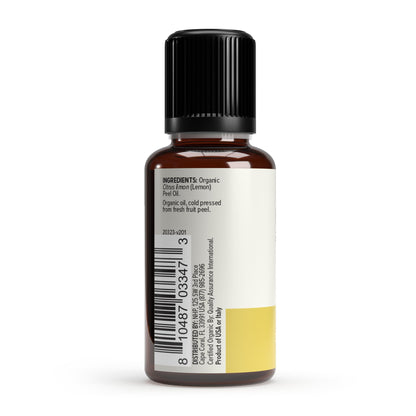 Ola Botanicals Organic Lemon Essential Oil (1 Fl. Oz.) — Cleansing & Soothing | USDA Organic | Dr. Mercola