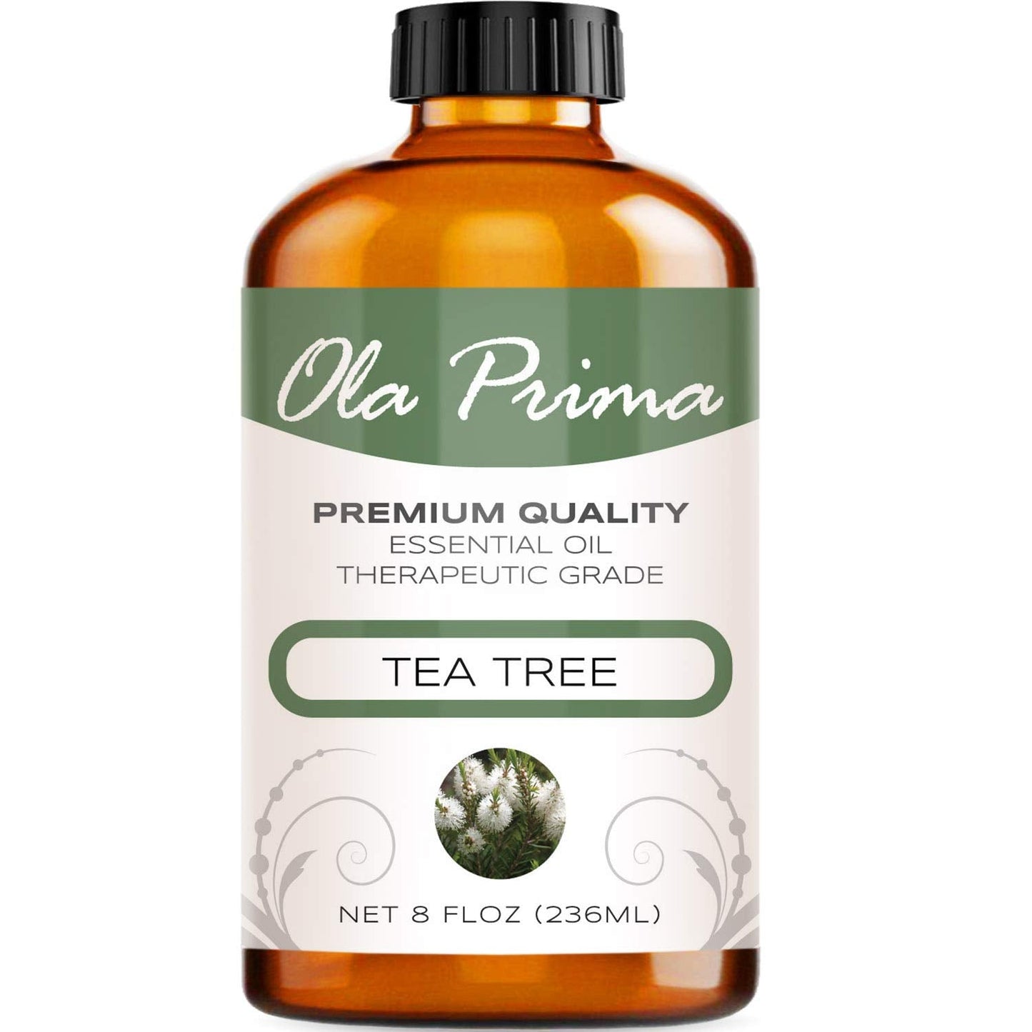 Ola Prima Tea Tree Essential Oil 8oz – Therapeutic Grade, Aromatherapy