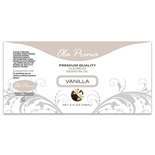 Ola Prima Oils Vanilla Essential Oil 4 oz – Diffuser, DIY & Skin