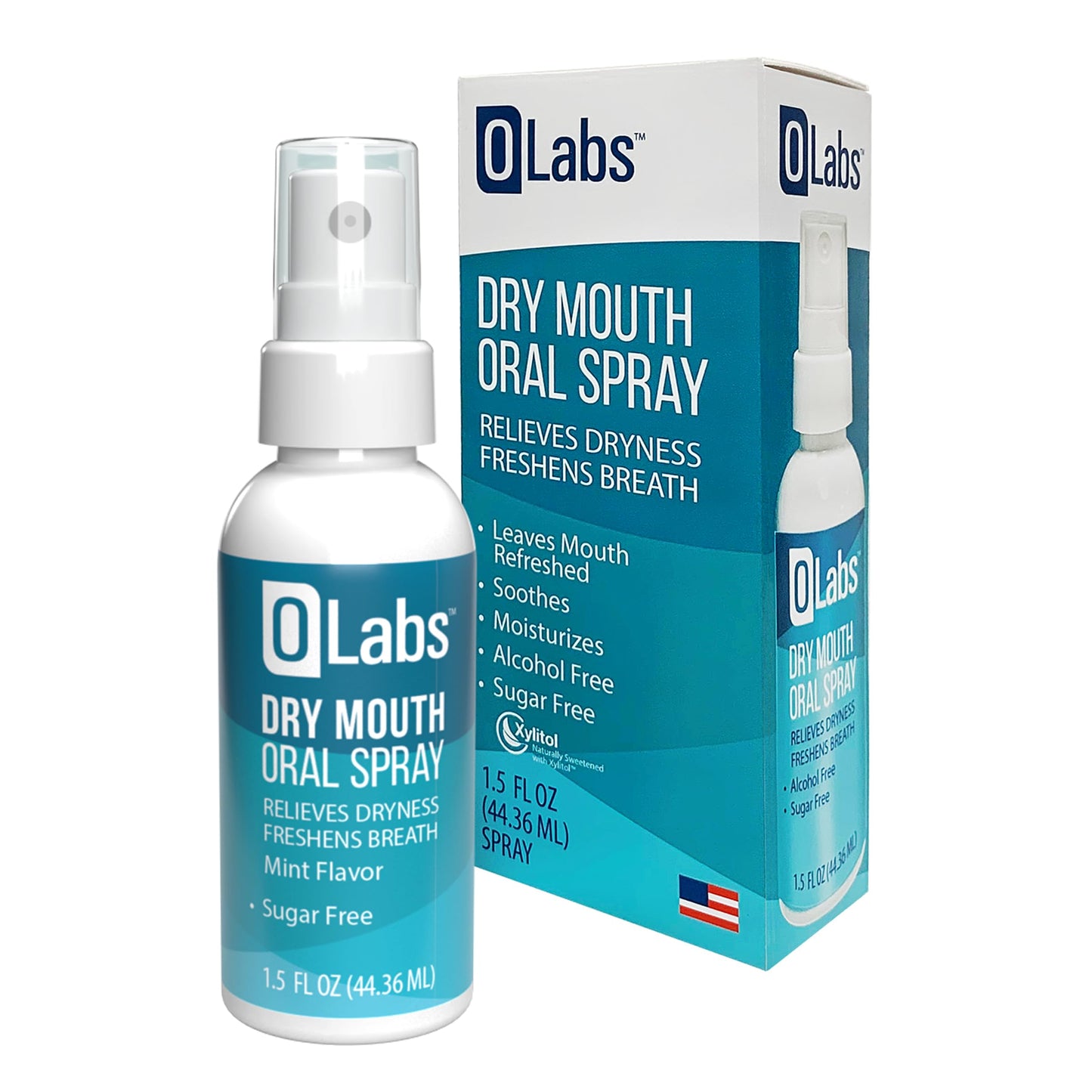 OLabs Dry Mouth Spray – Mint, Sugar Free, Alcohol Free, 2 Pack (1.5 oz)