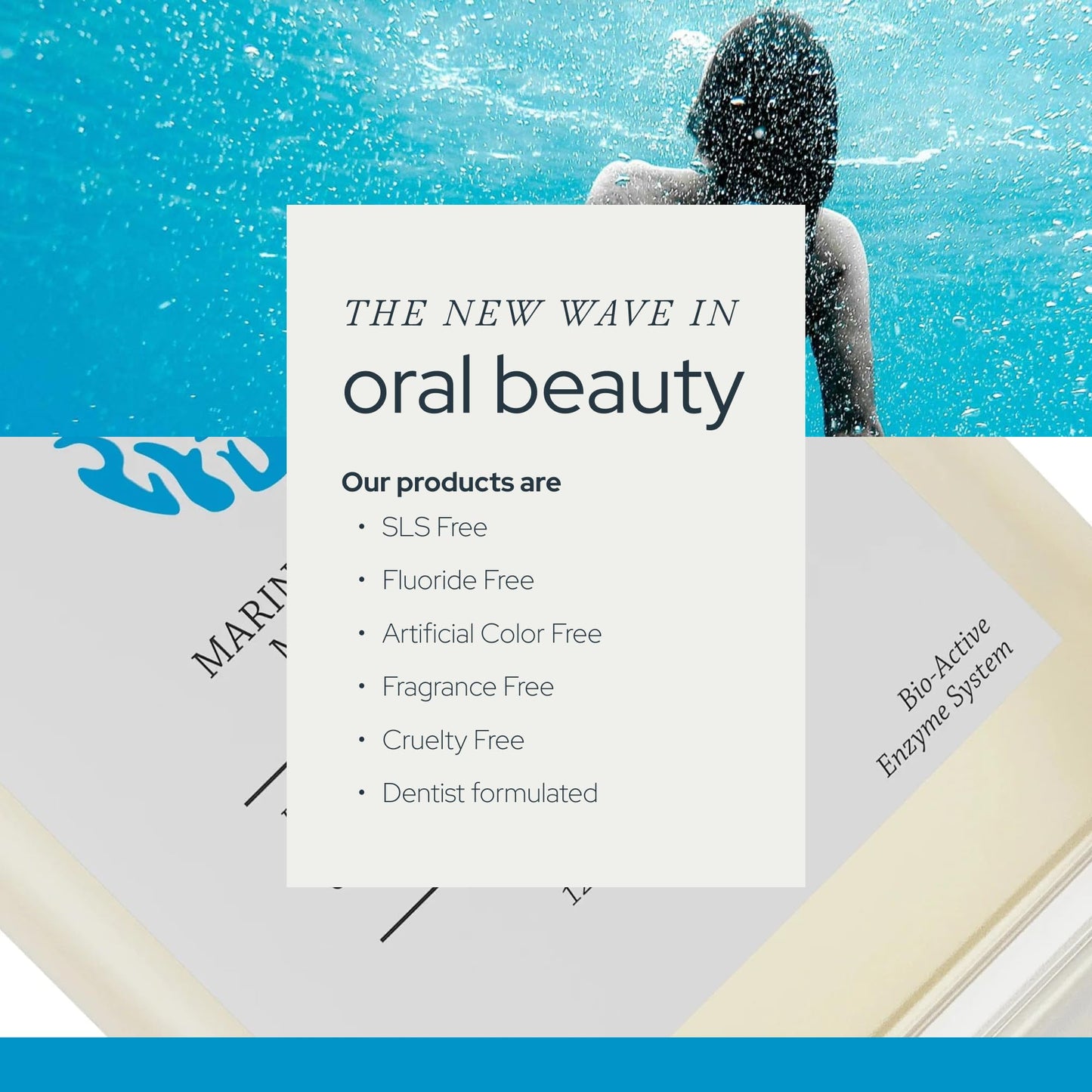 Olas Alcohol Free Mouthwash & Oral Rinse - Fluoride Free Marine Mouthwash 500 ml