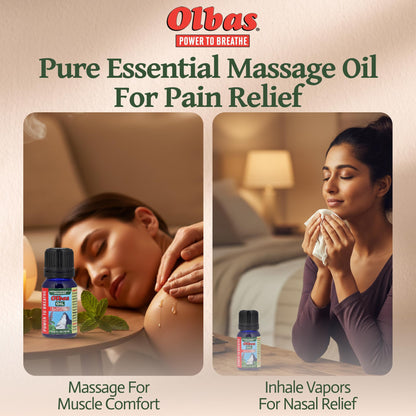 Olbas Massage and Aromatherapy Oil - 1.65 Fl Oz | Swiss Herbal Remedies for Muscle Relaxation & Pain Relief