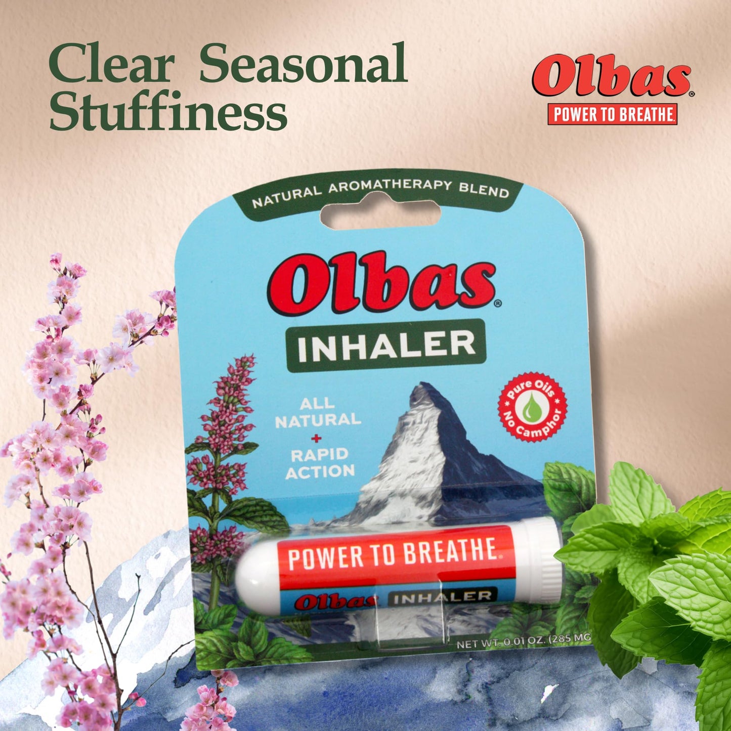 Olbas Inhaler Aromatherapy – Pocket-Size Nasal Inhaler for Clear Breathing