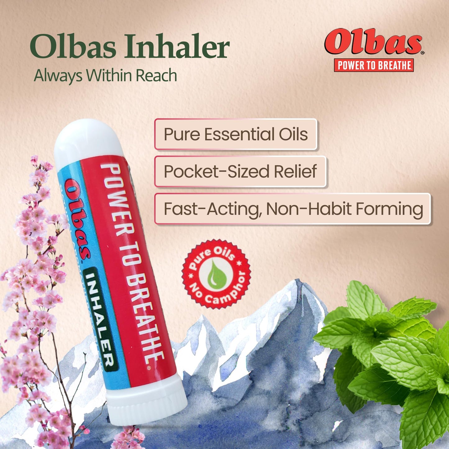 Olbas Inhaler Aromatherapy – Pocket-Size Nasal Inhaler for Clear Breathing