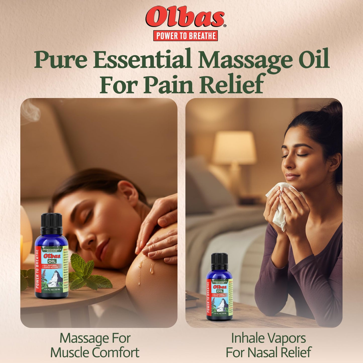 Olbas Massage and Aromatherapy Oil – 1.01 fl oz | Swiss Herbal Remedies for Muscle Relief