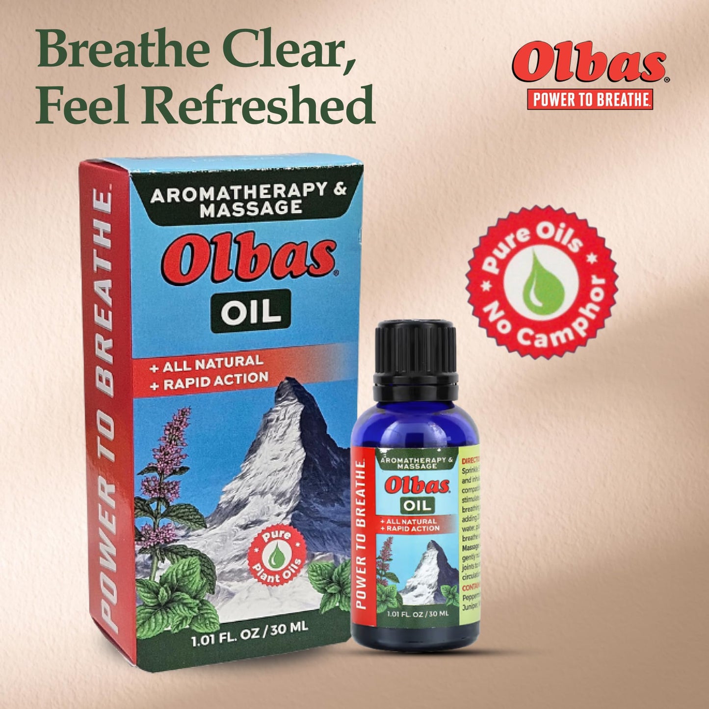 Olbas Massage and Aromatherapy Oil – 1.01 fl oz | Swiss Herbal Remedies for Muscle Relief