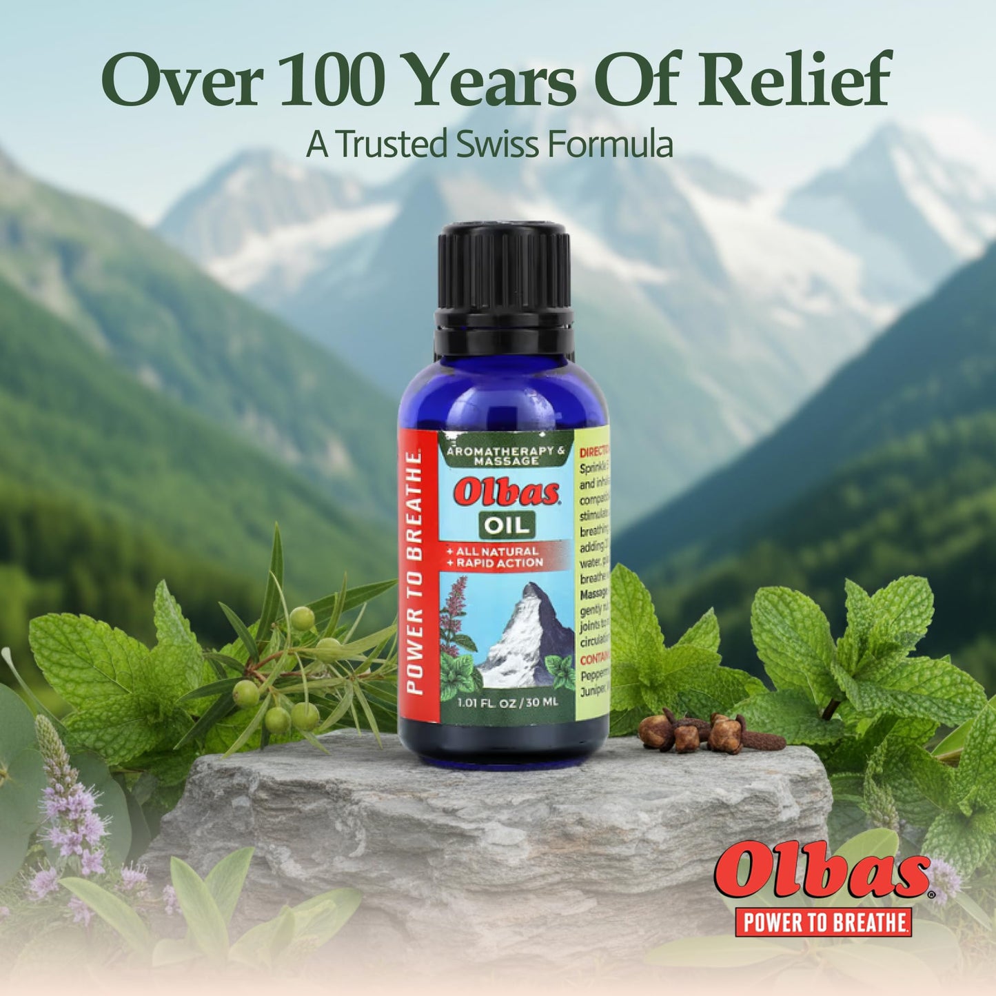 Olbas Massage and Aromatherapy Oil – 1.01 fl oz | Swiss Herbal Remedies for Muscle Relief