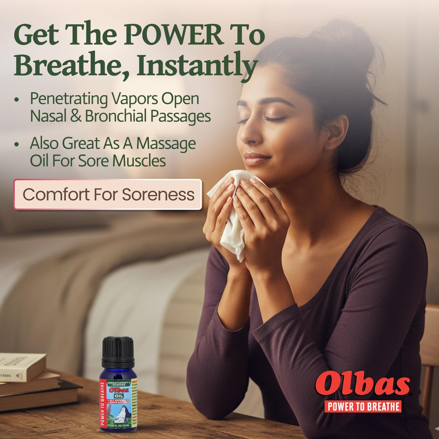 Olbas Massage and Aromatherapy Oil 0.32 Fl Oz – Swiss Herbal Remedies for Muscle Relaxation & Pain Relief
