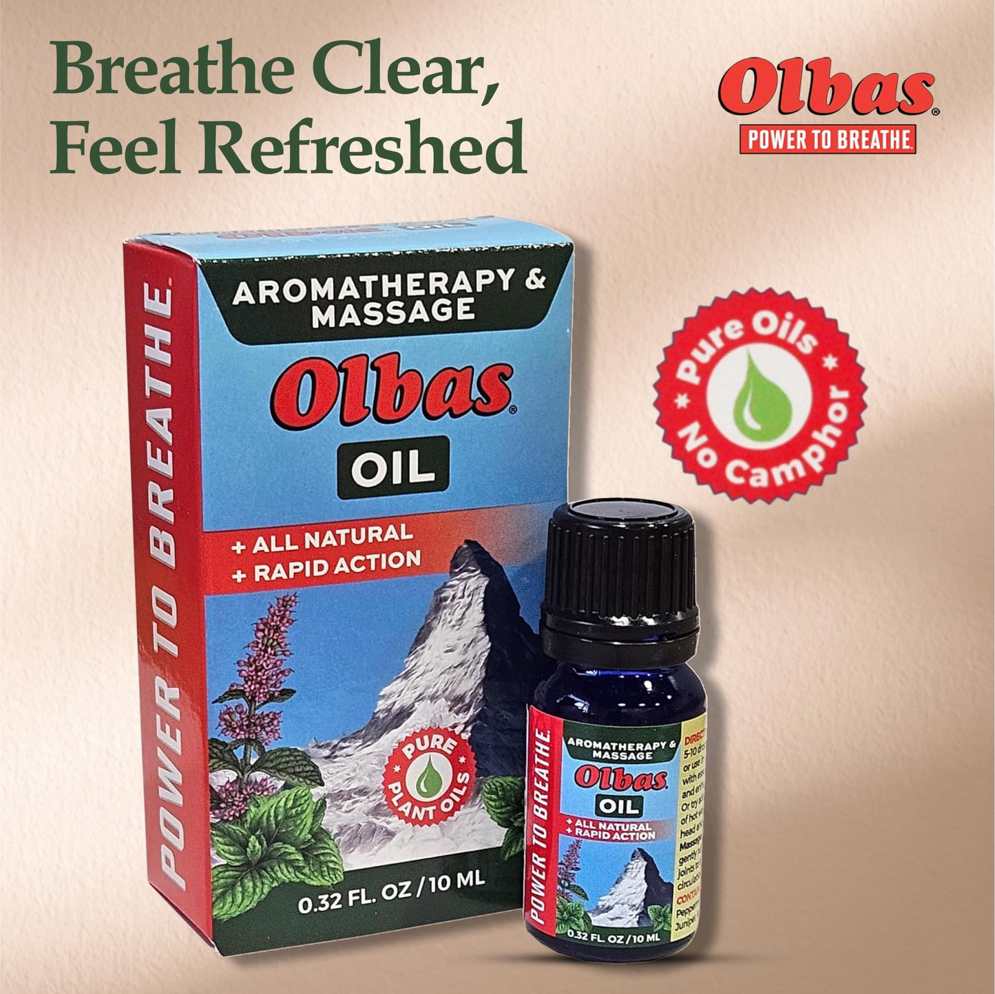 Olbas Massage and Aromatherapy Oil 0.32 Fl Oz – Swiss Herbal Remedies for Muscle Relaxation & Pain Relief