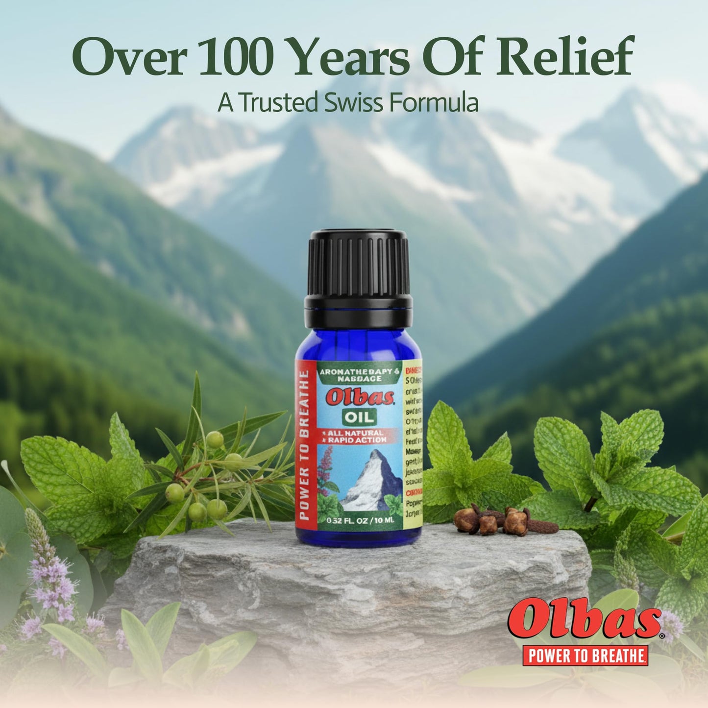 Olbas Massage and Aromatherapy Oil 0.32 Fl Oz – Swiss Herbal Remedies for Muscle Relaxation & Pain Relief