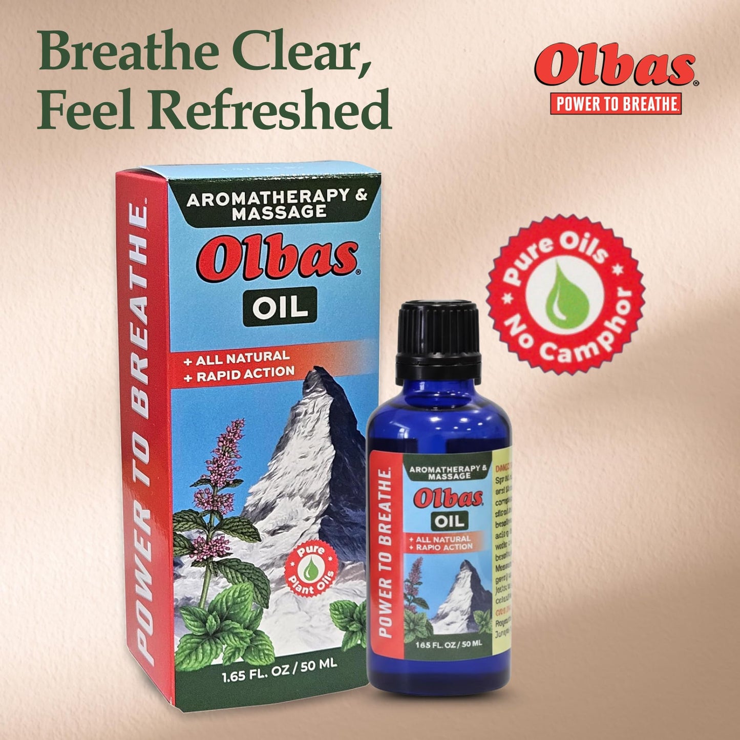 Olbas Massage and Aromatherapy Oil - 1.65 Fl Oz | Swiss Herbal Remedies for Muscle Relaxation & Pain Relief