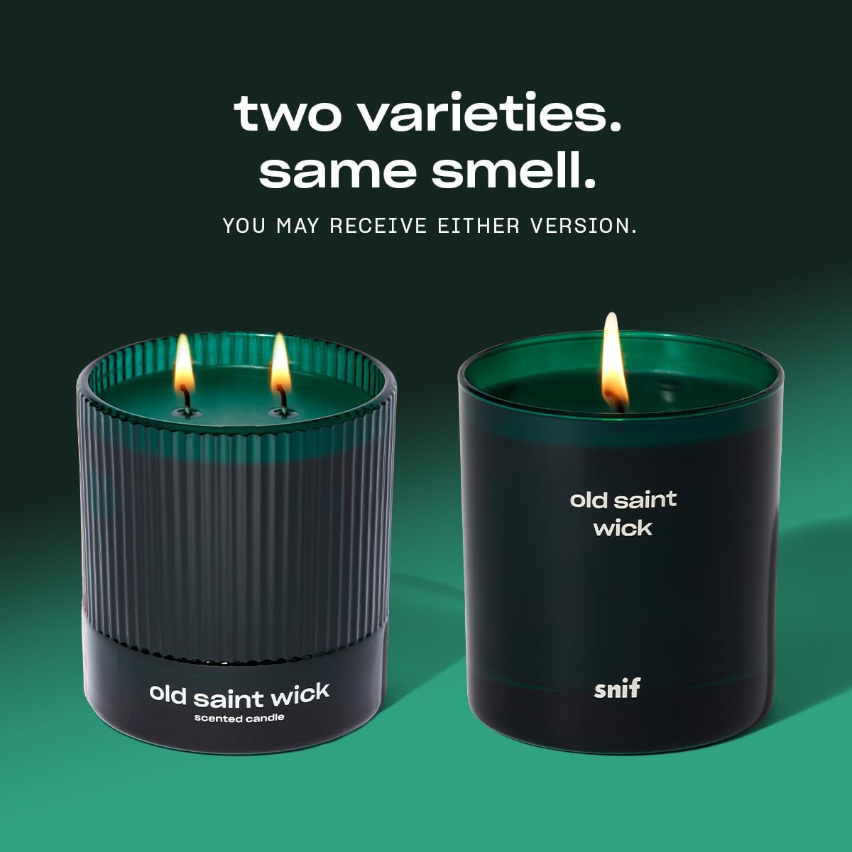 Old Saint Wick Scented Holiday Candle by Snif – Woody Fir, 8.5oz