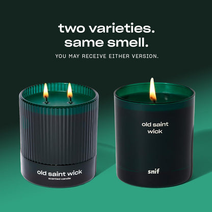 Old Saint Wick Scented Holiday Candle by Snif – Woody Fir, 8.5oz
