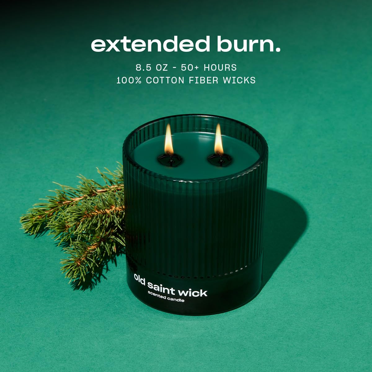 Old Saint Wick Scented Holiday Candle by Snif – Woody Fir, 8.5oz