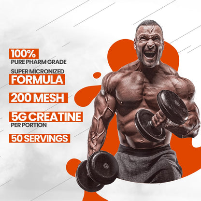 OLIMP Creatine Monohydrate Powder – Micronized, High Purity (50 Servings)