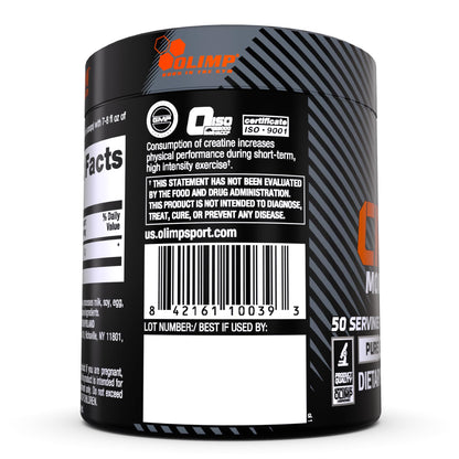 OLIMP Creatine Monohydrate Powder – Micronized, High Purity (50 Servings)