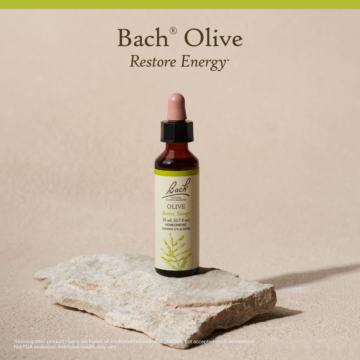 Bach Olive Flower Remedy – Restore Energy (20mL Dropper) | Vegan & Gluten-Free