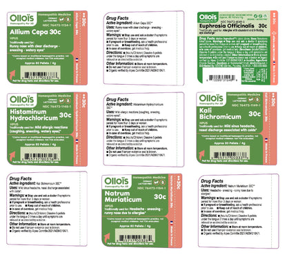 OLLOIS Allergy Kit - 5 Tubes | Organic Homeopathic Remedies