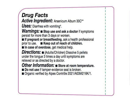 OLLOIS Arsenicum Album 30C - Organic, Lactose-Free, Kosher Homeopathic Medicine | 80 Pellets (Pack of 3)