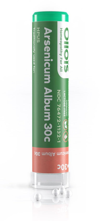 OLLOIS Arsenicum Album 30C Organic Lactose-Free Homeopathic Medicine – 80 Pellets