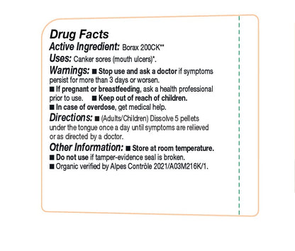 OLLOIS Borax 200ck – Organic, Lactose-Free, Kosher Homeopathic Medicine (Pack of 3)