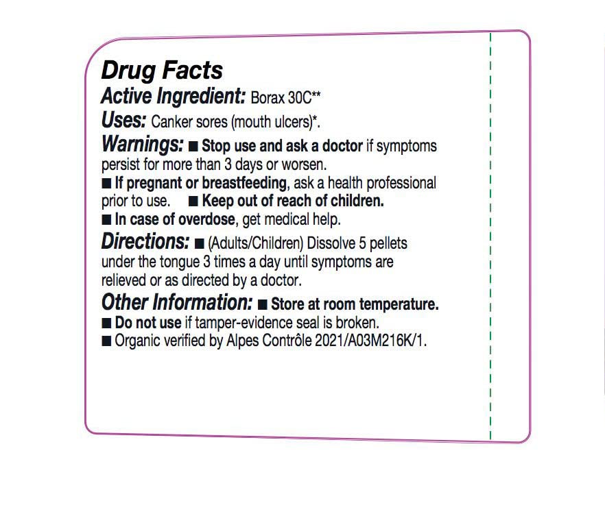 OLLOIS Borax 30C Organic Lactose-Free Homeopathic Pellets - 80 Pellets (Pack of 1)