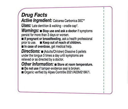 OLLOIS Calcarea Carbonica 30c Organic – Lactose-Free Homeopathic Medicine, 80 Pellets (Pack of 1)
